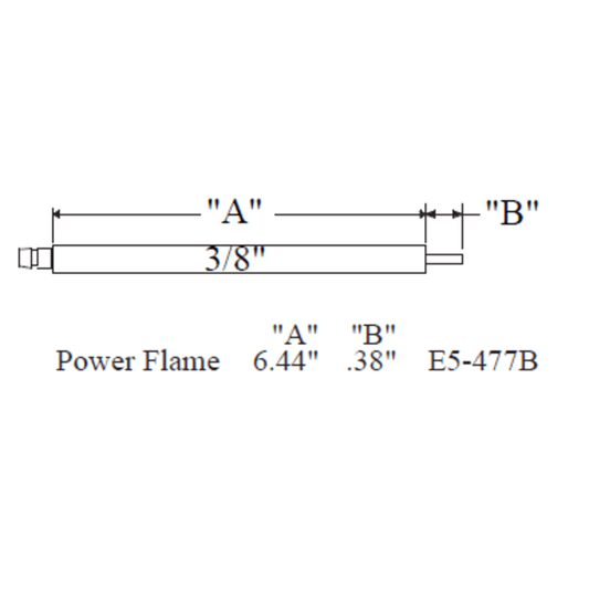 Westwood 477B Power Flame Electrode 2pk