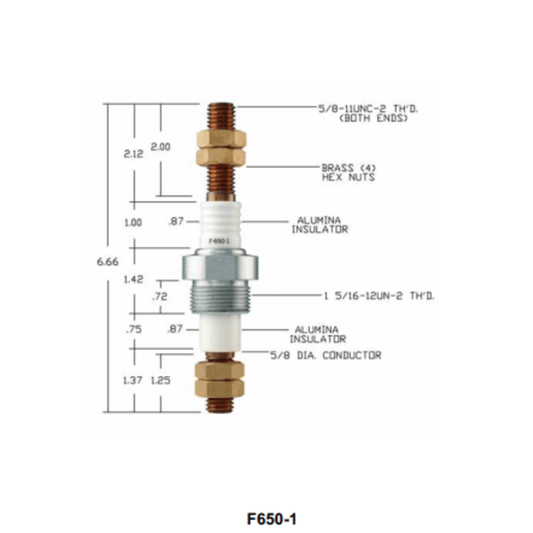 Auburn F-650-1 Feedthrough (CS13080)