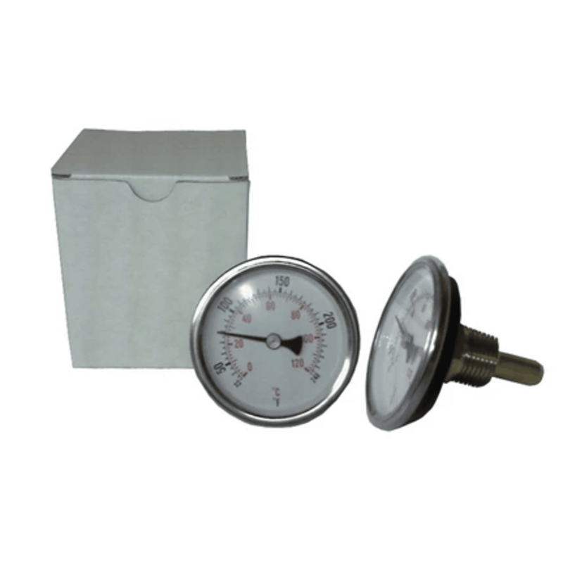 Thermometer 2.5 Face 1/2 NPT  - Crown