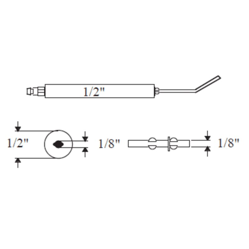 CRO-04041-02 / WP-E5-4M4-1/4-2PK - Crown - Electrode Type 4M 4-1/4" x 1/2" OD 2pk