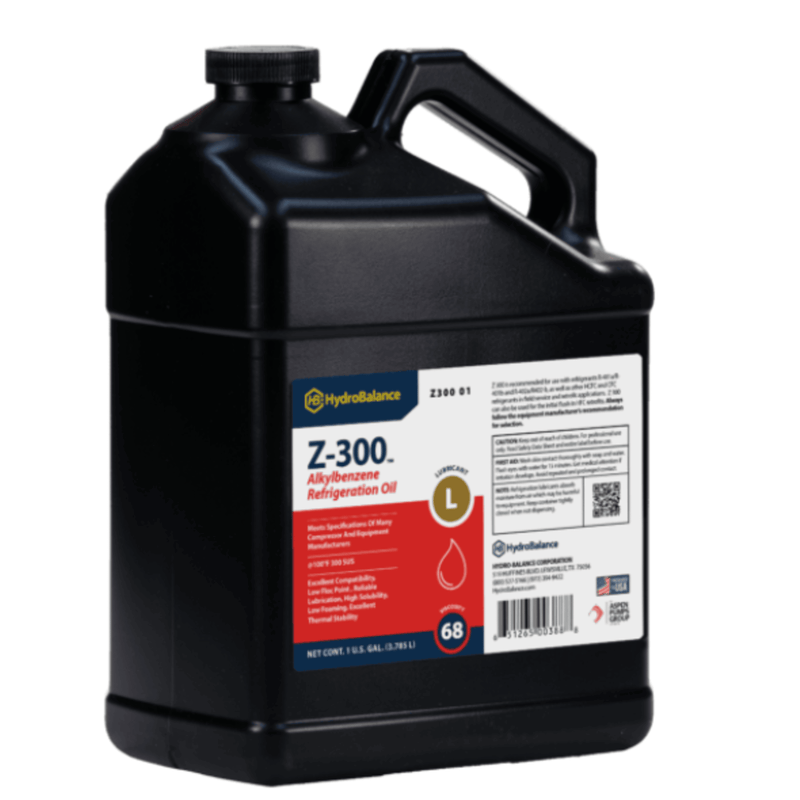 Lubrifiant de réfrigération Z 300 Alkylbenzène Bouteille de 1 gallon, (4 unités) - HydroBalance
