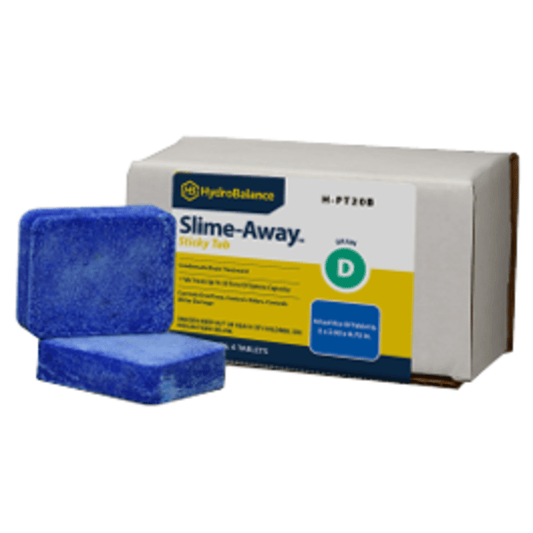 H-PT20B  -  HydroBalance - Slime-Away Sticky Tab (Blue) 20-Ton Tab, Bulk-Pk, (6PK)