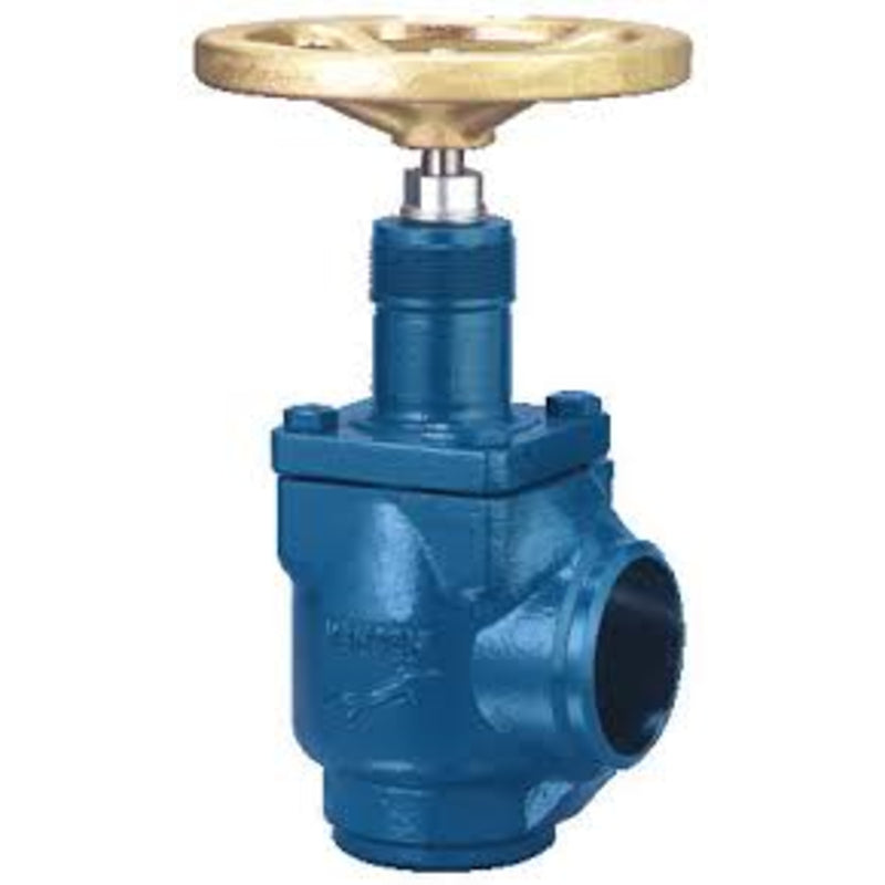 Shut-off Valve 2" Ammonia Angle, Socket Weld, Handwheel - Hansen