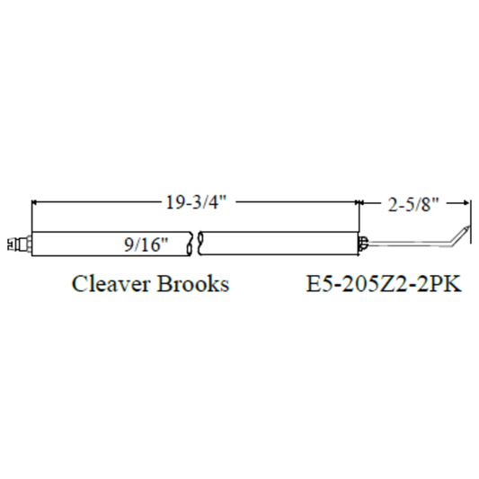 Westwood 205Z2, Cleaver Brooks Electrode 2pk