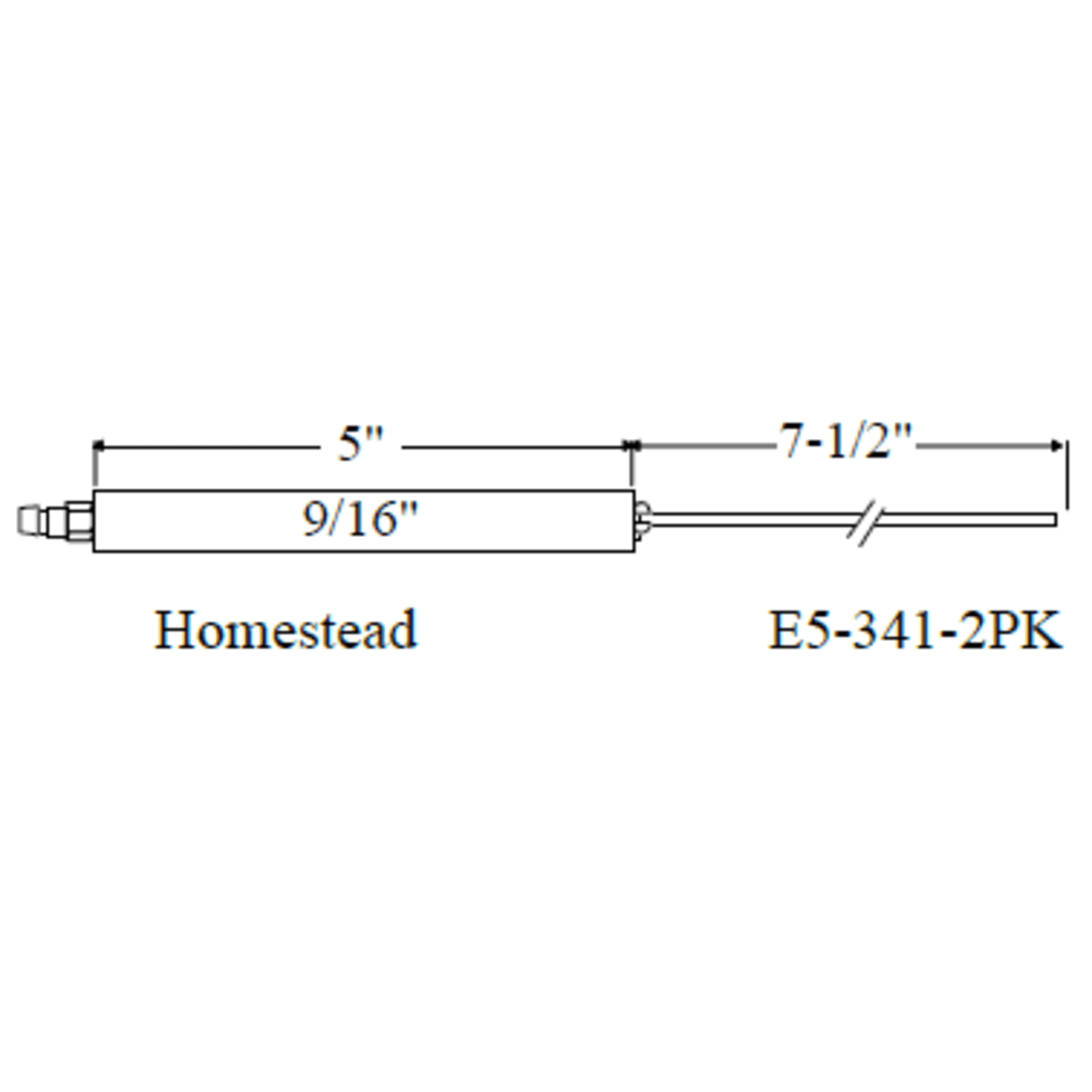 Westwood 341 Homestead Electrode 2pk