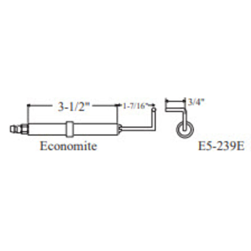 Electrode ECONOMITE 25156, 2pk (Crown Replacement for WP-E5-239E)