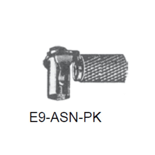 E9-ASN-PK - Westwood - RAJAH ASN Angle spring snap knurled fitting 10pk