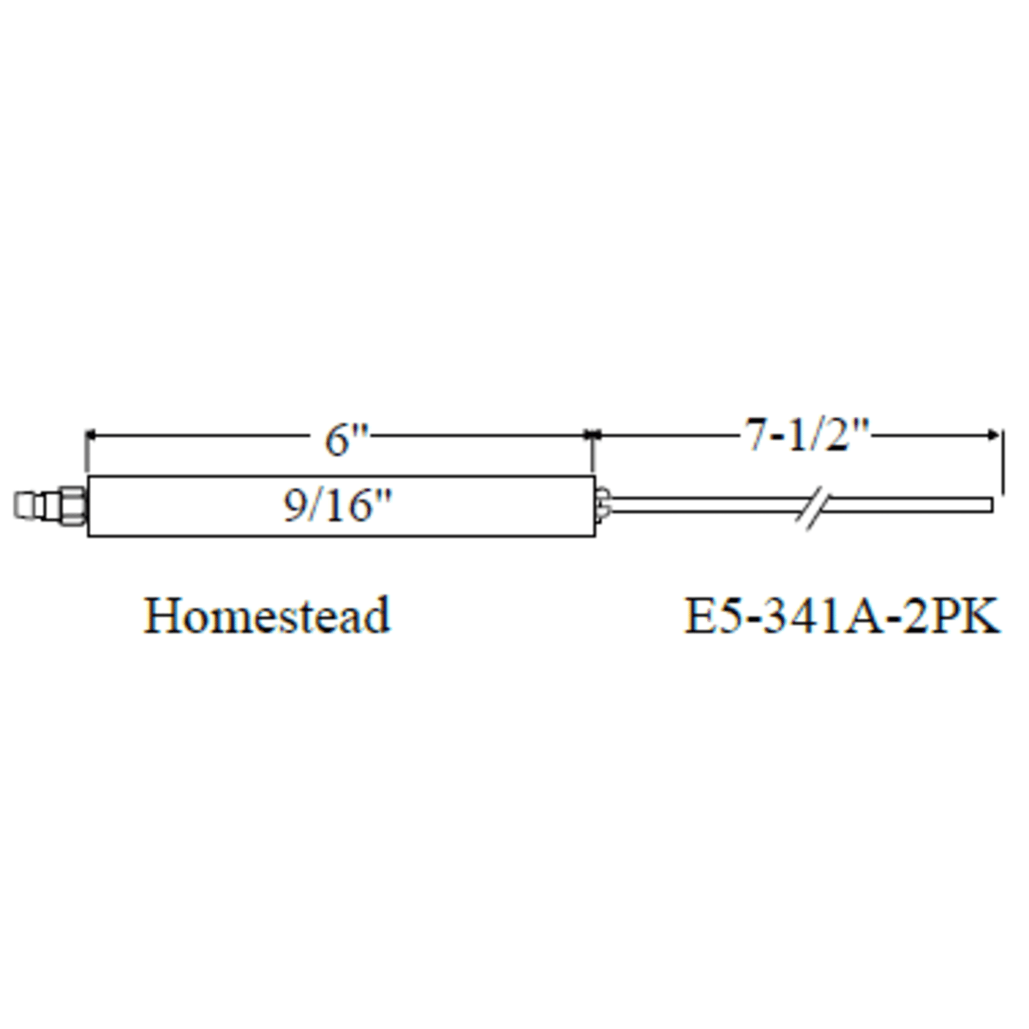 Westwood 341A Homestead Electrode 2pk