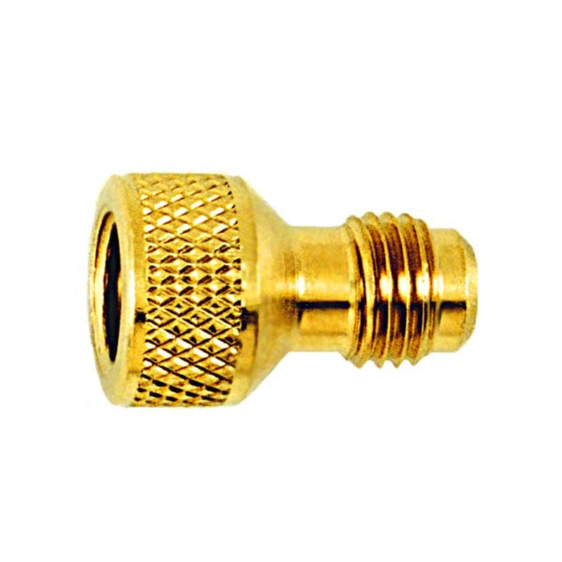 C&D 1/4" m. flare x 1/4" f. flare with floating core depressor 1EA