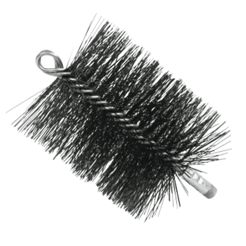 Brosse de ramonage professionnelle – Résistante – Rond T. Acier DS/DS 25 cm – Schaefer