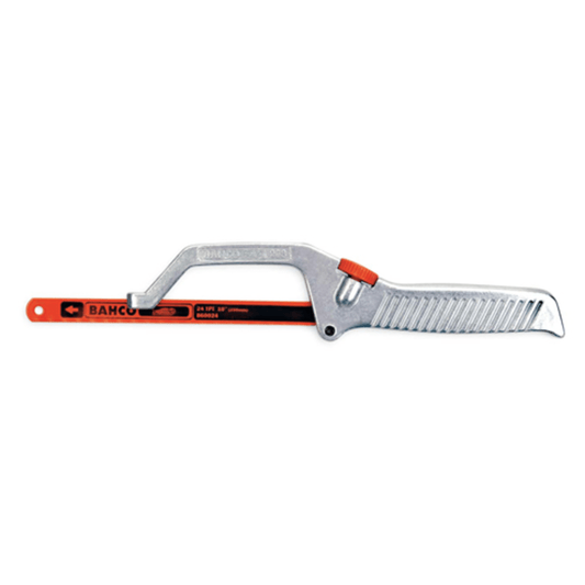 Bahco 208, 10" Mini Hacksaw Frame with Aluminum Handle