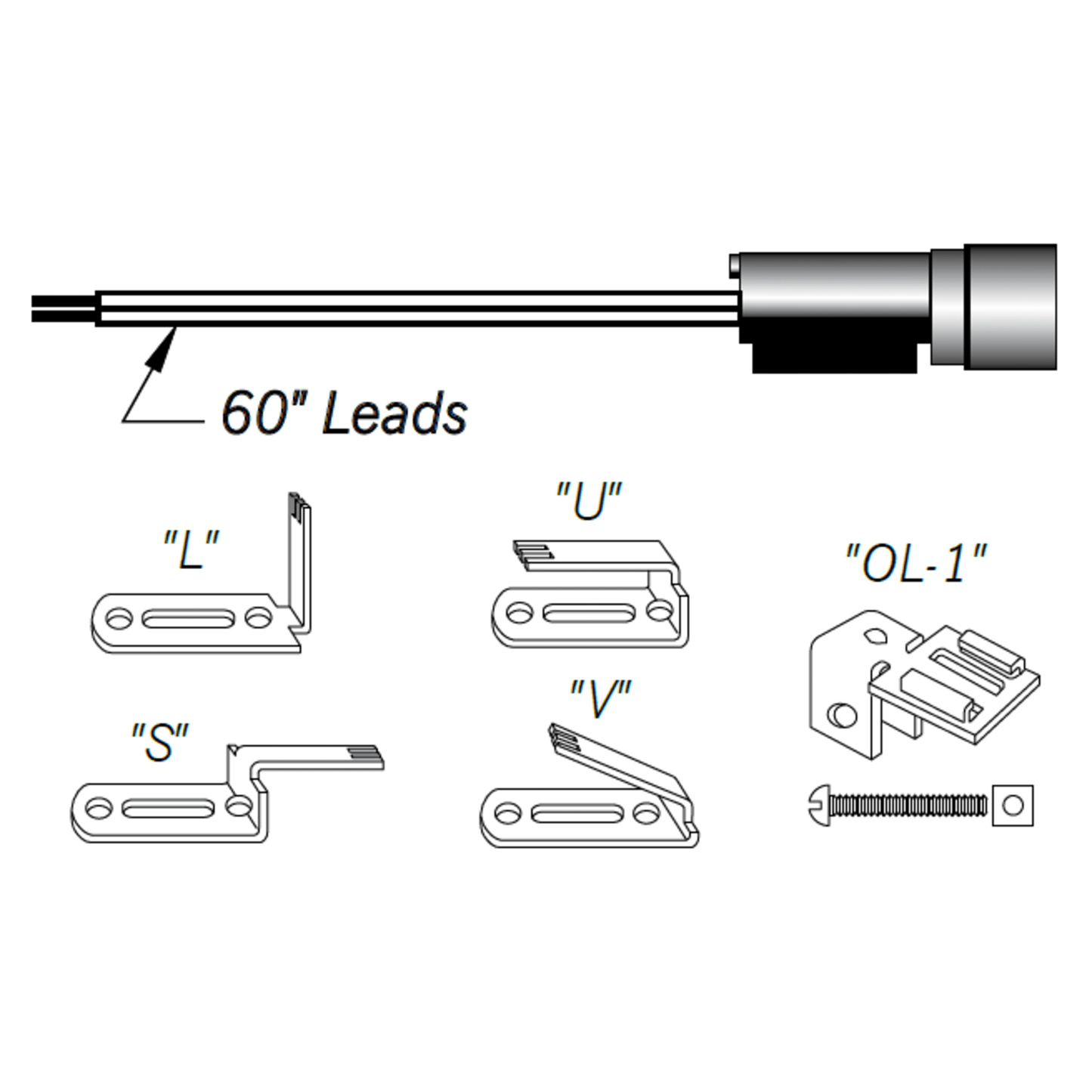 Westwood E80-2, Cad cell flame detector kit, 60” leads, w/brackets