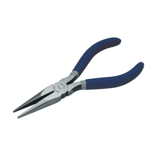 Williams PL-77C,  Chain Nose Pliers, Extra Long Nose w/Cutter, 7-1/2"