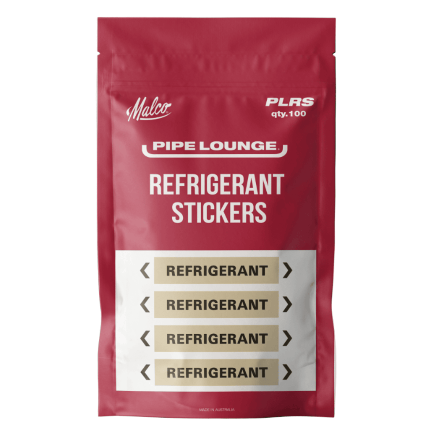 PLRS - Malco - PipeLounge® PLRS Refrigerant Sticker 100PK