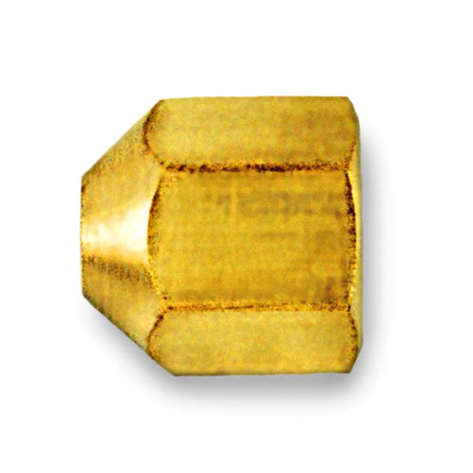 CD2225S - C&D - 1/4 flare cap, brass hex w/ metal-to-metal seal, also used for M-series fittings 6EA