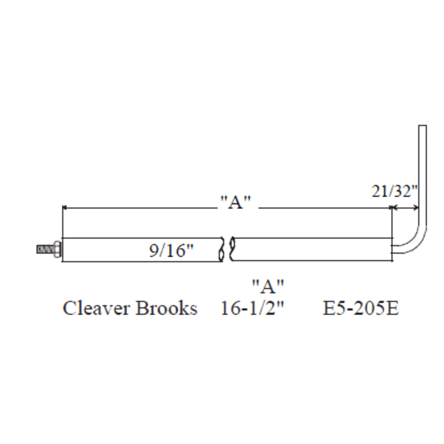 Westwood 205E Cleaver Brooks Electrode 2pk