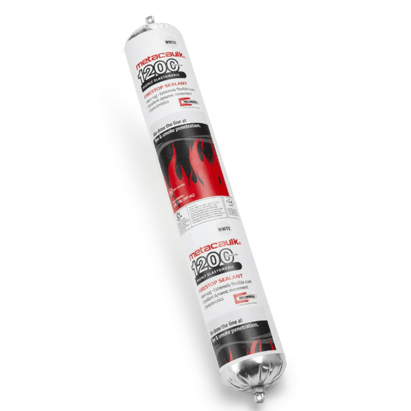 Fire Stop METACAULK 20.2 OZ Sausage 1200 White - 12PK - Rectorseal