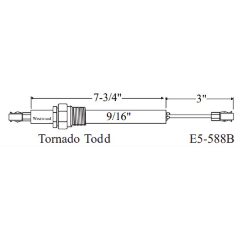 Electrode UNITED AUTO 588B, 2pk - Westwood