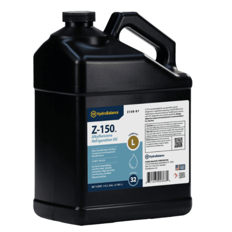 Lubrifiant réfrigérant Z 150 Alkylbenzène, bouteille 1 gallon (paquet de 4) - HydroBalance