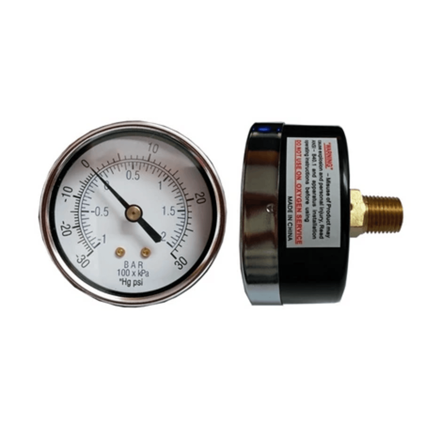41475 - Crown - STEAM GAUGE 0-30 HG/0-30 PSI (1EA)