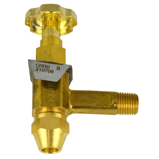 Beckett  12930,  Firomatic® Fire Safety Fusible Burner (Angle) Valve UL 200F - 3/8 ODF X 1/4 MPT 1-3/4"