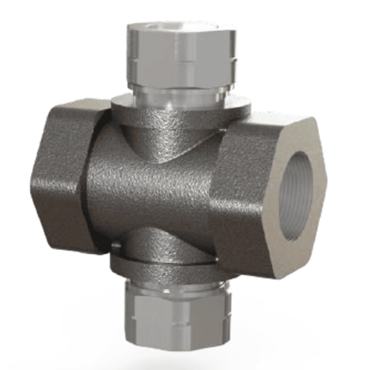 LI48A-1 - Henry - 1 FPT with clear lens sight glass- Liquid Ind. - Screwed End - Double Port