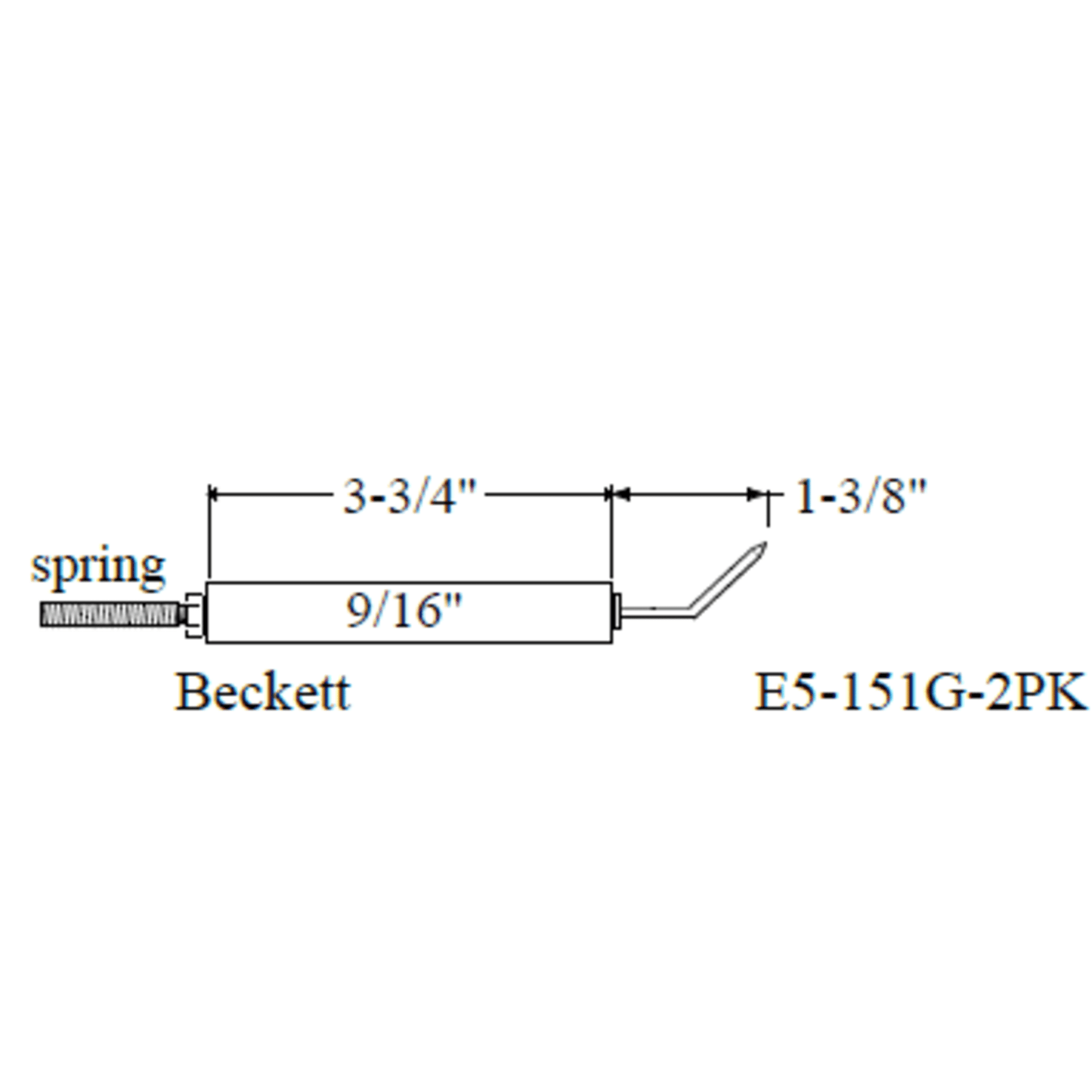 Westwood 151G Beckett Electrode 2pk