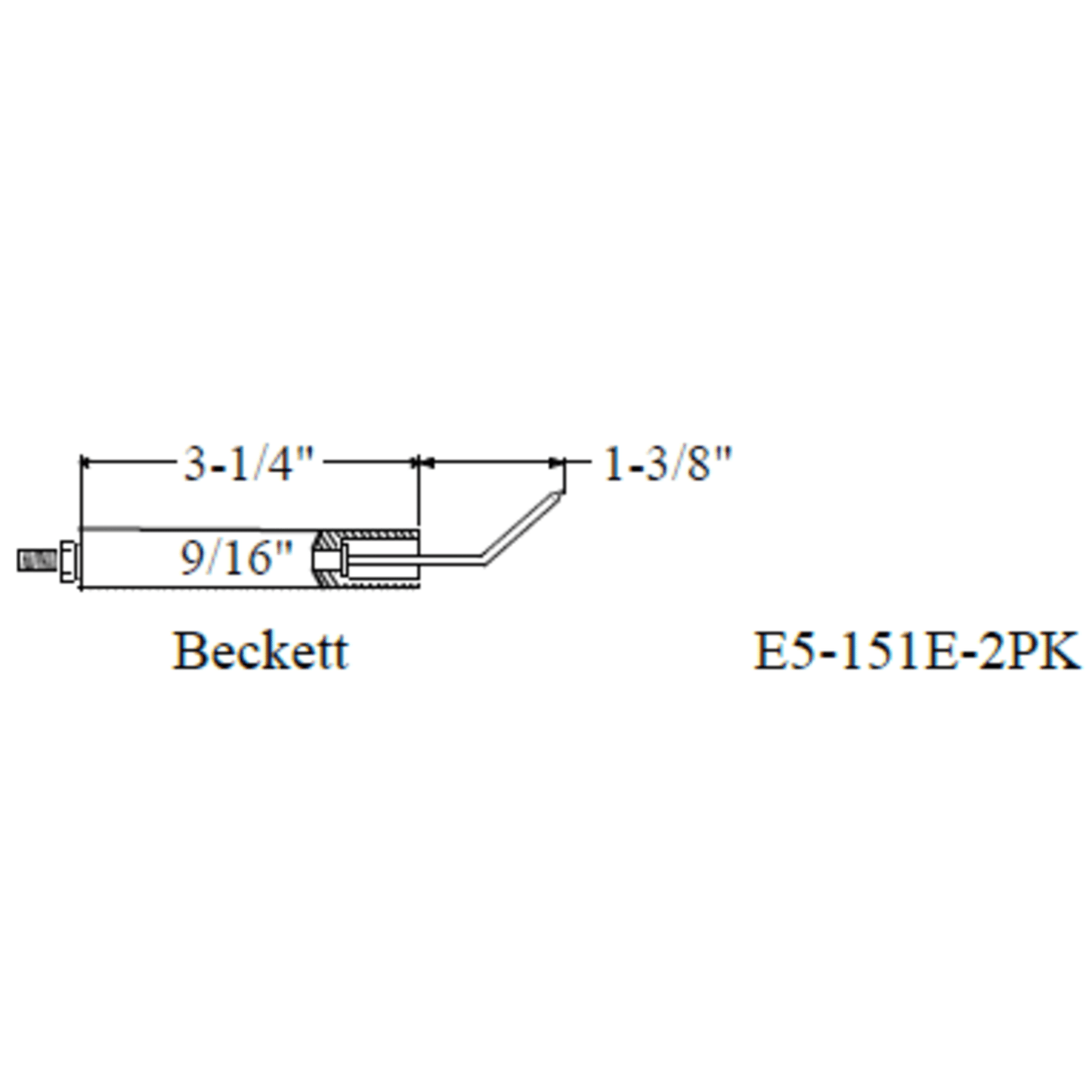 Westwood 151E Beckett Electrode 2pk