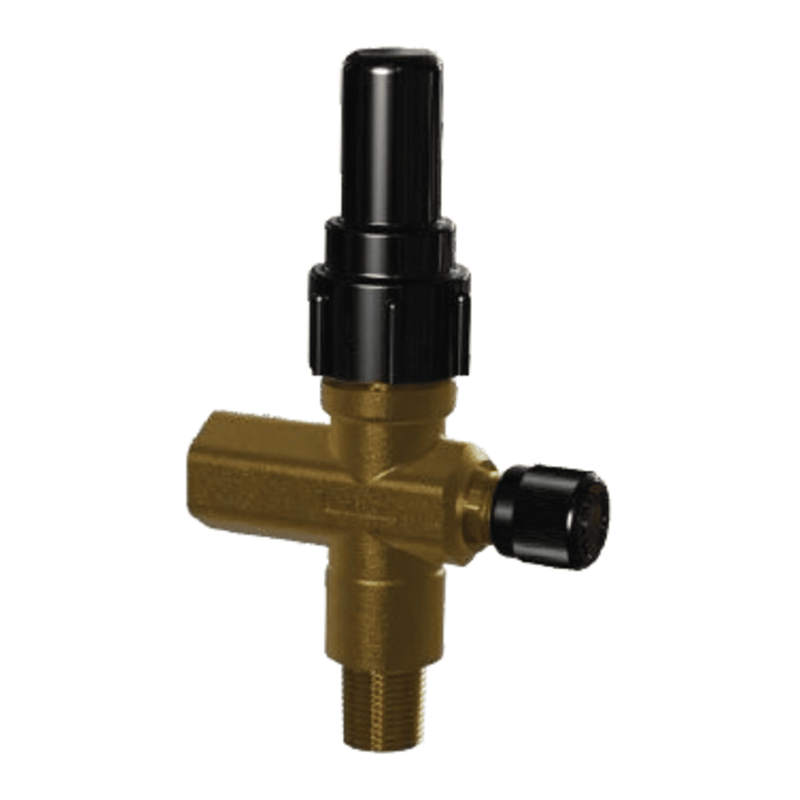 Vanne de transducteur 1/8 MPT x 1/4 FPT - Laiton - Henry