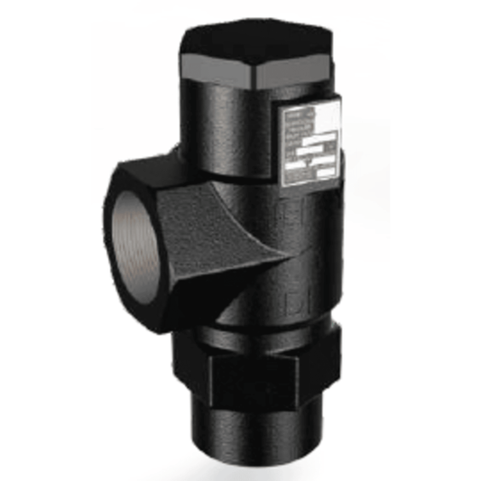 5604-350 - Henry - Relief 1-1/4 FPT-1-1/2 FPT - 350 - Cast Iron Angle Type