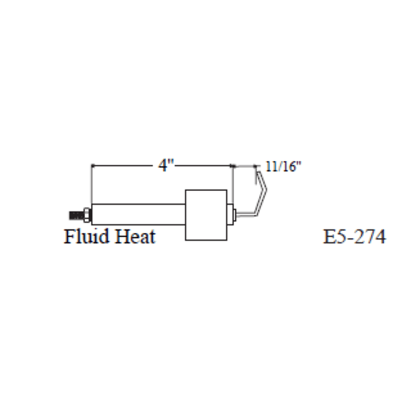 Electrode FLUID HEAT 21532 -  1pk (Crown Replacement for WP-E5-274)