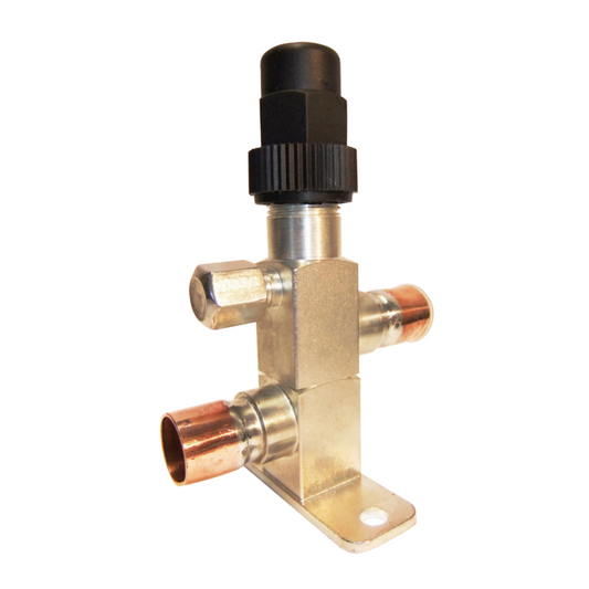 RL-CLV-38 - C&D - Rotalock Valve Double plated steel Capped Line Valve c/w Access - 3/8 ID