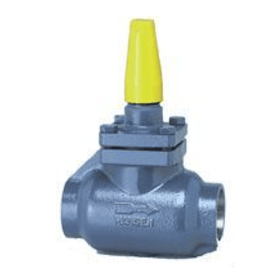 RSB101H - Hansen -  1 Expansion Regulator, Globe, T-Style, Bolted Bonnet, Socket Weld, Bar Handle