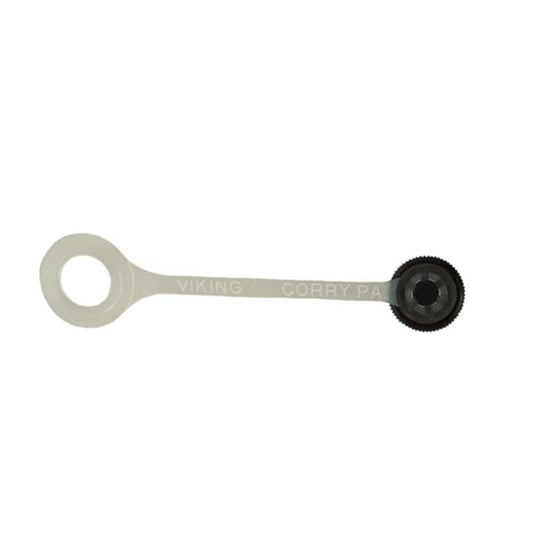 C&D CD2215/6, 1/4 flare cap, round black glass-filled nylon w/ neoprene o-ring seal and retainer 6PK
