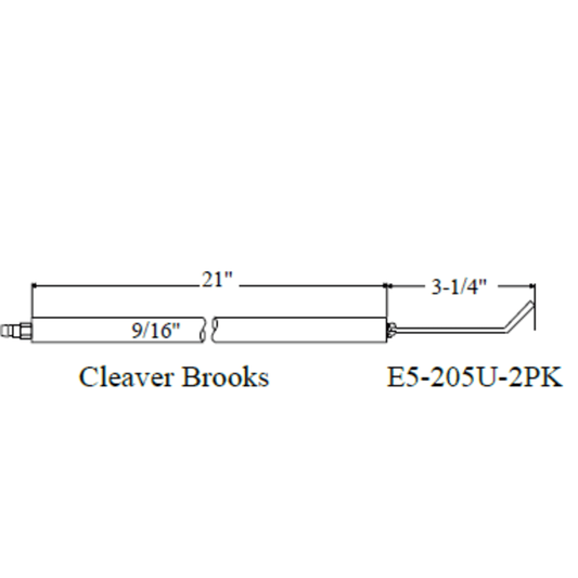 Westwood 205U, Cleaver Brooks Electrode 2pk