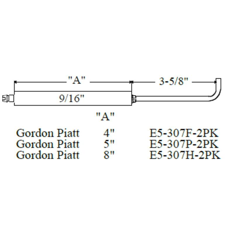 Electrode GORDON PIATT 307H, 2pk - Westwood