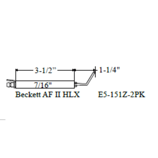 Westwood 151Z, Beckett AF II HLX Electrode-2pk