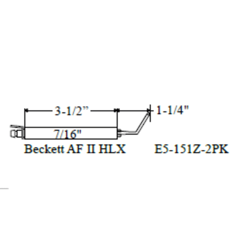 Electrode BECKETT 151Z,  AF II HLX, 2pk - Westwood