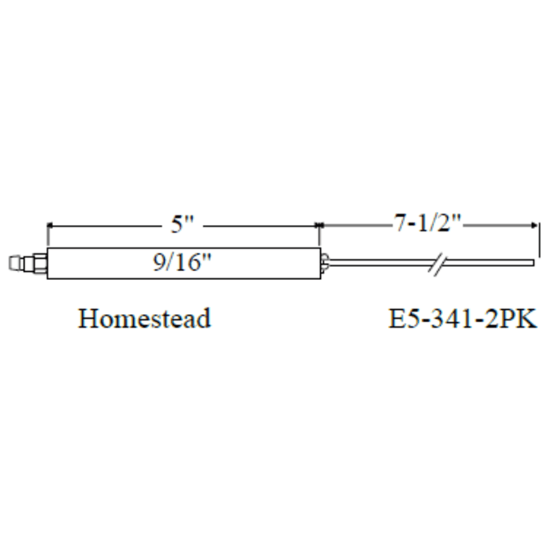 Electrode HOMESTEAD, 341, 2pk - Westwood