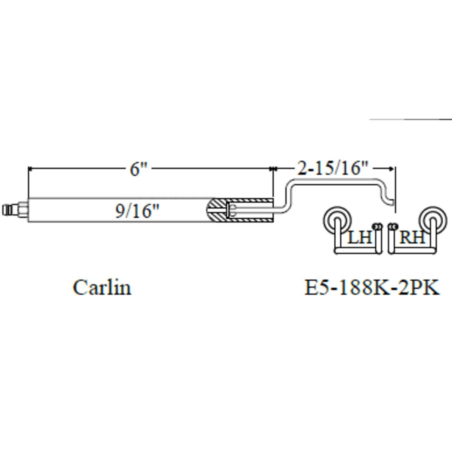 Westwood 188K, Carlin Electrode 2pk