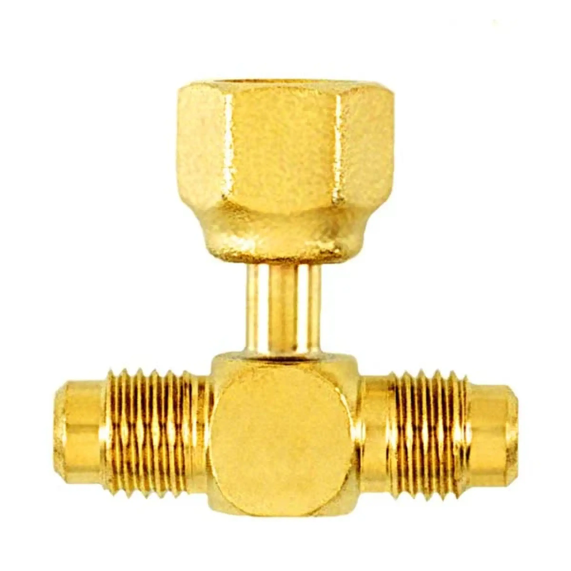 Valve d'accès tout laiton, accès mâle évasé 1/4" x mâle 1/4" (CD9603 sans embout dépresseur) 2 PIÈCES - C&D
