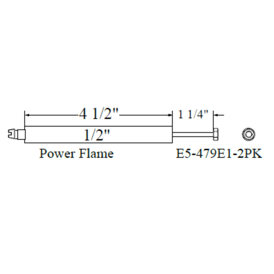 Westwood 479E1, Power Flame Electrode 2pk