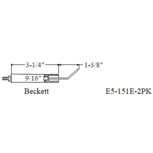 Westwood 151E, Beckett Electrode 2pk