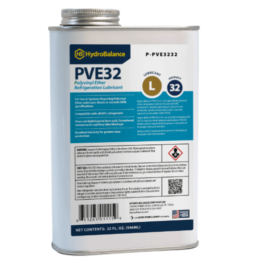 HydroBalance P-PVE3232, PVE 32 Ref Lube 1 Quart Metal Can, 4 QT/CS