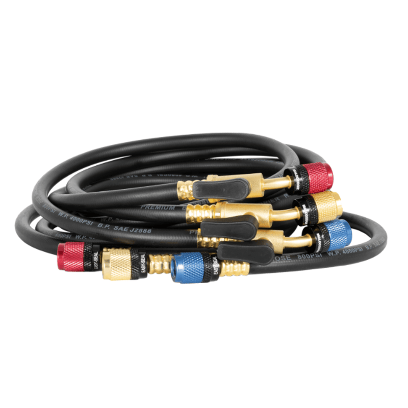Malco Easy Seal 3-Piece Ball-Valve Hose Set, 72" x 1/4" x 1/4"