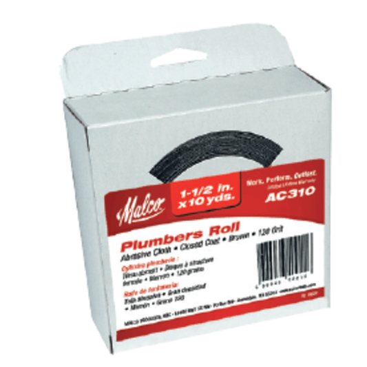 Malco AC310, PLUMBER'S ROLL, BRN 10YDS