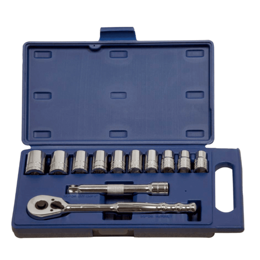 Williams 50669, 1/2" Drive Socket and Drive Tool Set, 12 Point, Metric, 12 Pieces
