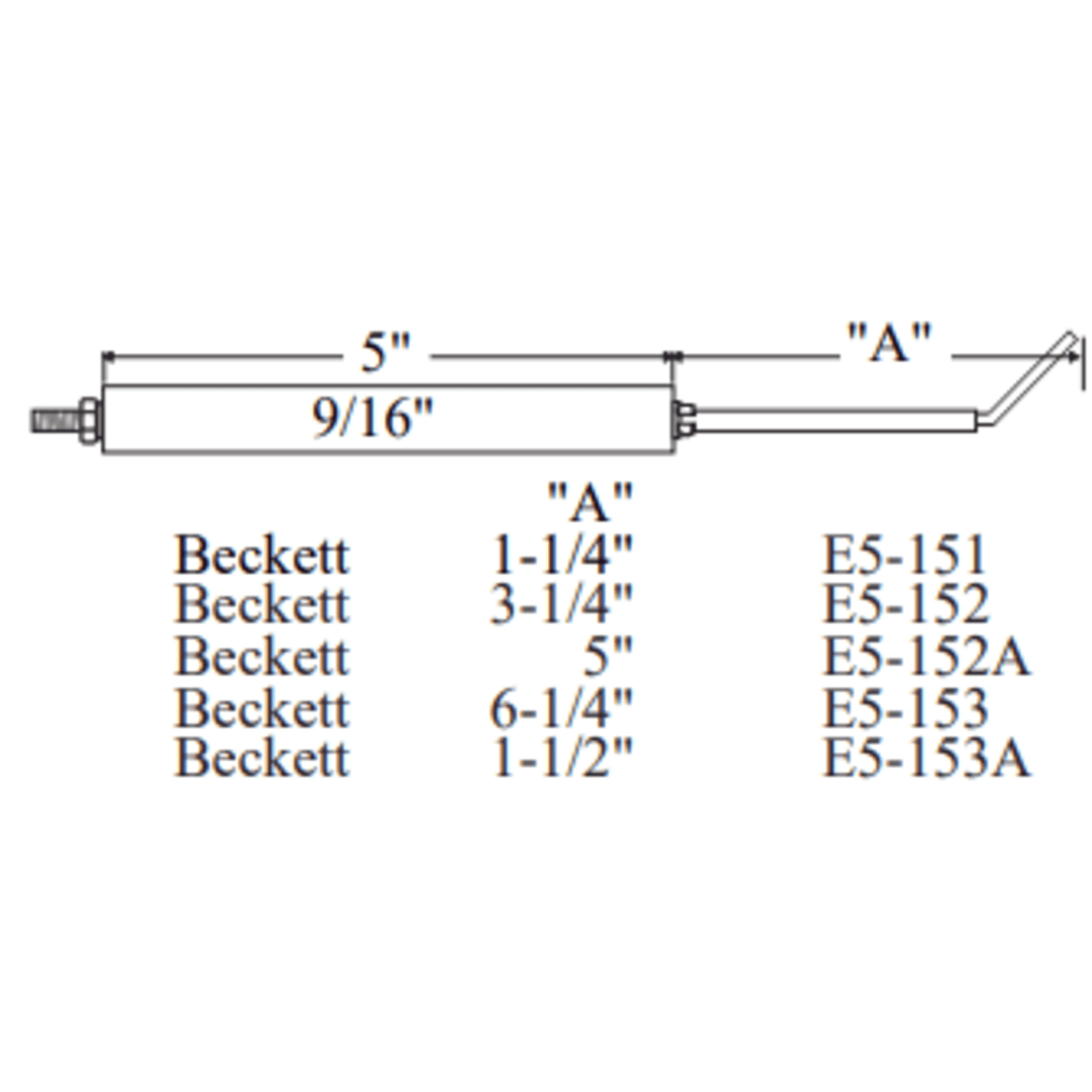 Westwood 153, Beckett Electrode 2pk