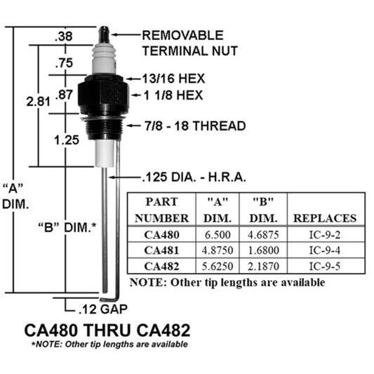 CA482 - Crown - IGNITER/REPLACES AUBURN IC-9-5 (EA)