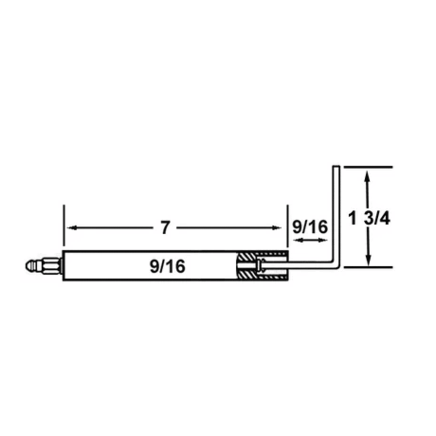 Crown 22017-02, Industrial Combustion Electrode 2PK